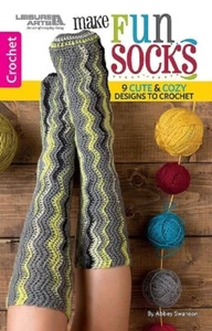 Crochet Pattern Book ~ MAKE FUN SOCKS ~ 9 Cute & Cozy Designs - Picture 1 of 12