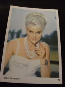 petite carte gum card portrait elke Sommer - 6,5 x 9,5cm , Numero 24 - Picture 1 of 1