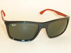 Ray Ban SCUDERIA FERRARI  Sunglasses  Black Frame  RB 4228M F601/71 Green Lenses