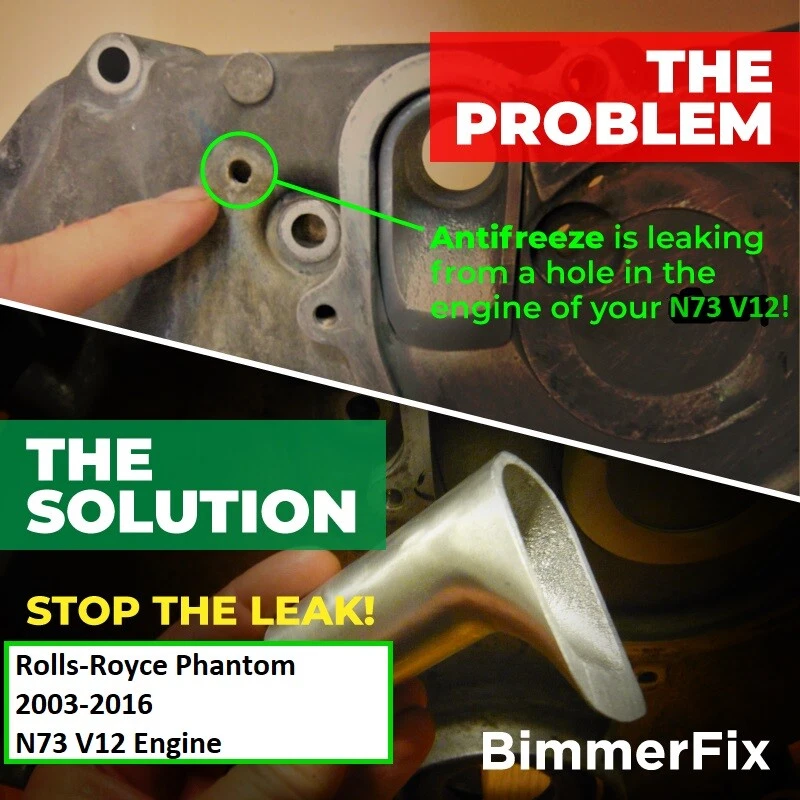 Rolls-Royce N73 V12 tubo de transferência de líquido refrigerante reparo! FUNCIONA OU SEU DINHEIRO DE VOLTA!!! - Imagem 1 de 4