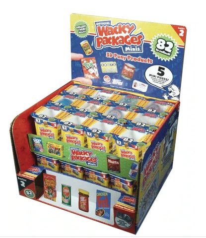 Wacky Packages Minis Series 2 Blind Box Counter Display & 24 Packs 120 Products Cover