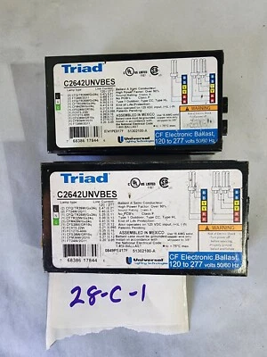 Lot of 2- Triad C2642UNVBES Ballast - Image 1 of 3