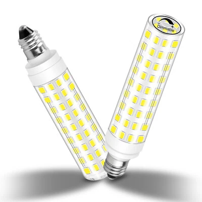 2pcs E11 LED Bulb Dimmable 10W 120V 950LM Ceramics Light For Fan Lamp T2896F60 H - Image 1 of 4