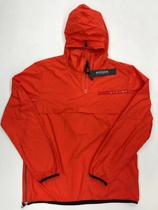 Hudson Outerwear 100% AUTHENTIC neon Lights Windbreaker Orange Mens Large - Picture 1 of 12