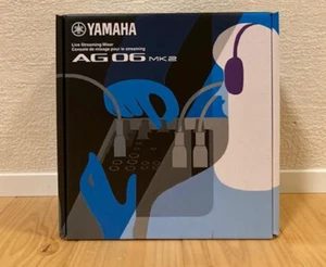YAMAHA AG06MK2 B Black 6ch Live Streaming Mixer USB w/tracking New - Picture 1 of 4