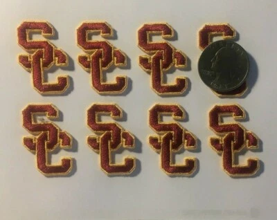 USC patch Trojans patch iron or sew on usc embroidered usc patch 8 sc patches