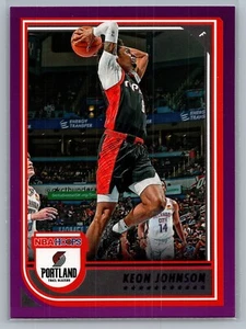 2022-23 Panini NBA Hoops Keon Johnson #213 Purple - Blazers - Picture 1 of 2