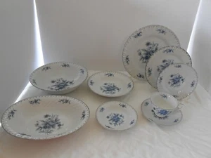 30p SANGO Meissen Azul CENA ROSA LOTE PLATO CENA SOPA servir TAZÓN taza - Imagen 1 de 7