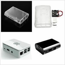 ABS Cover Box For Raspberry Pi 3, 2 Transparent&Cooling Fan/White/Black L2KD