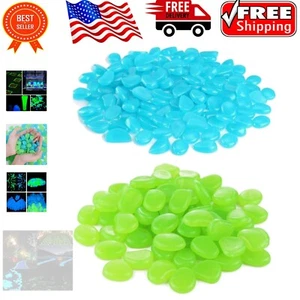 Multifunctional Glow Stones - 300 Pcs Blue Green for Stunning Outdoor Decor - Picture 1 of 10