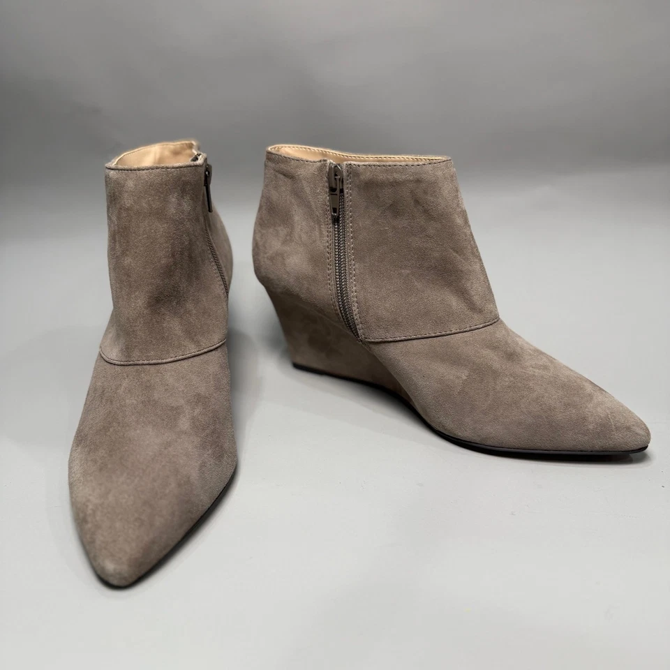 SOLE SOCIETY Galaossi Suede Pointy-toe Wedge Bootie - Image 1 of 4