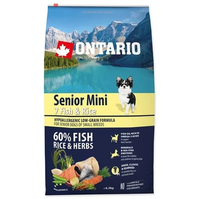 6,5kg Hundefutter Trockenfutter Senior Mini 7 Fische & Reis – für kleine Hunde - Bild 1 von 4