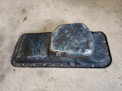 Original 383 440 bloque grande Mopar cárter de aceite 933 carrocería C Chrysler Dodge Plymouth OEM Foto 1 de 3