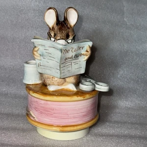 Vintage Schneider von Gloucester Beatrix Potter Schmid drehbare Spieluhr Kinderzimmer Baby. - Bild 1 von 9