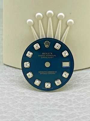 Rolex 26mm (179173) feminino de fábrica preto pedra grande mostrador de diamante VS. - Estado perfeito - Imagem 1 de 4