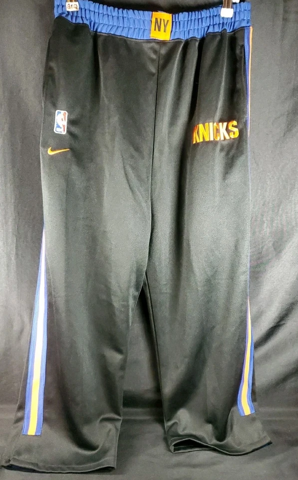 Pantalones de calentamiento retro de la NBA New York Knicks Nike vintage talla 16 jóvenes niños raros Foto 1 de 4