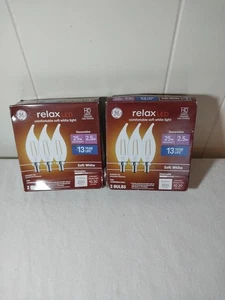 (6 Birnen) GE Relax LED HD Deko Kronleuchter Glühbirne, klar, gebogene Spitze, 25 - Bild 1 von 8