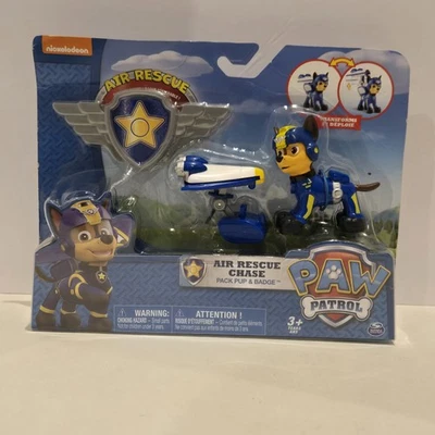 Paw Patrol Air Rescue Chase Pup Pack & Badge New - Image 1 of 4