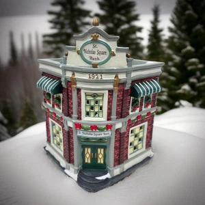 Nikolaus Platz Bank Weihnachtsdorf beleuchtetes Gebäude 2000 Keramikhaus - Bild 1 von 17