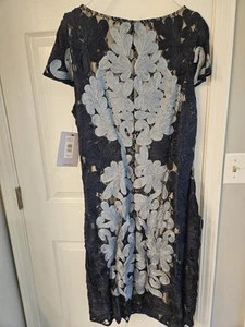 Beautiful JS Collection Blue Dress 16w - Picture 1 of 4