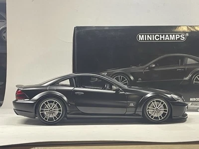 1/18 Mercedes SL65 AMG R230 Black Series by Minichamps, Matte Black - Image 1 of 4