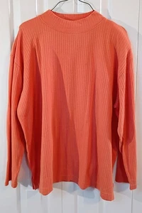 Dressbarn Damen orange Rollkragen - gerippt - Schulterpolster - ÜBERGRÖSSE 18/20 - Bild 1 von 3