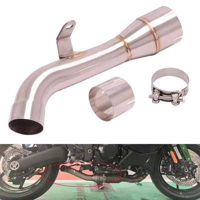 For Kawasaki Z1000SX Ninja 1000SX 2020-2025 Delete Catalyst Exhaust Pipe Steel - Image 1 of 4