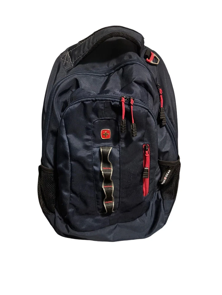 Swiss Gear By Wenger Backpack Travel Bag Padded 17 Inch Med Laptop Travel Hiking - Image 1 of 4