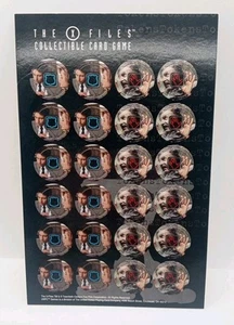 1996 The X-Files Collectible Card Game Unpunched 24 Token Sheet - Picture 1 of 2