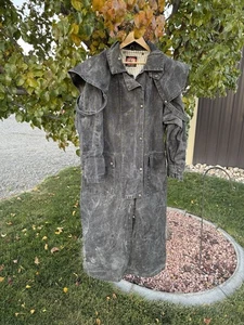 Vintage australischer Outback XL Staubtuch schweres Canvas hergestellt in den USA tolle Patina - verblasst - Bild 1 von 11