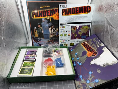 ПАНДЕМИЯ настольная игра наградами кооператив семьи 2-4 игроков 100% полный CIB коробка - Изображение 1 из 4