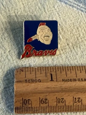 Vintage Pin Atlanta Braves 1988 Lapel Hat Button MLB Enamel - Image 1 of 2