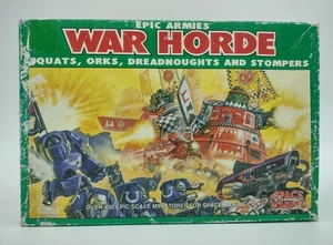 Epic 40k Space Marine Armies WAR HORDE Squats Orks Dreadnoughts and Stompers 6mm - Bild 1 von 15