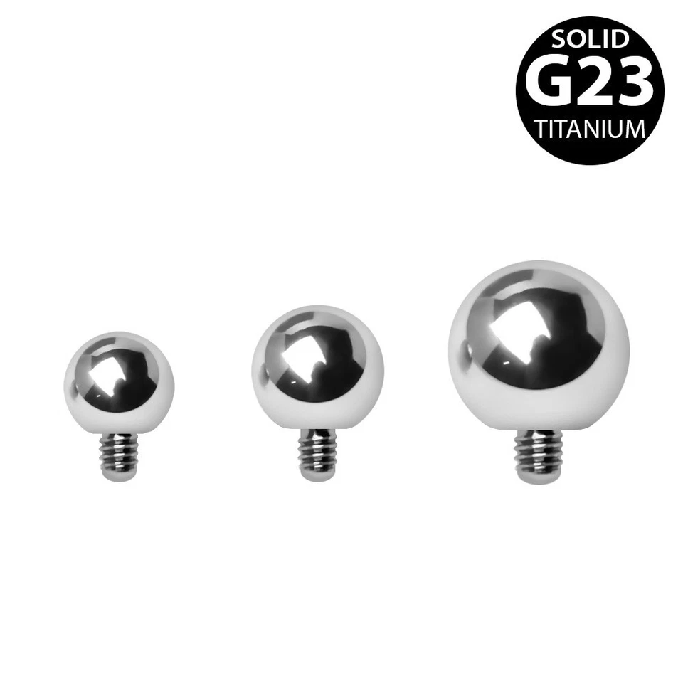 Titanium Replacement Ball 10 Pack Internall Thread jewellery making  ***** - Image 1 of 1