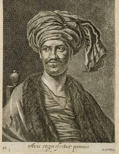 A. WOLFGANG (1660-1726), uomo vestito orientale, ruota. Ritratti classicismo - Foto 1 di 4