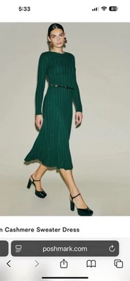 Reformation Evan Cashmere Dress Size S - Image 1 of 4