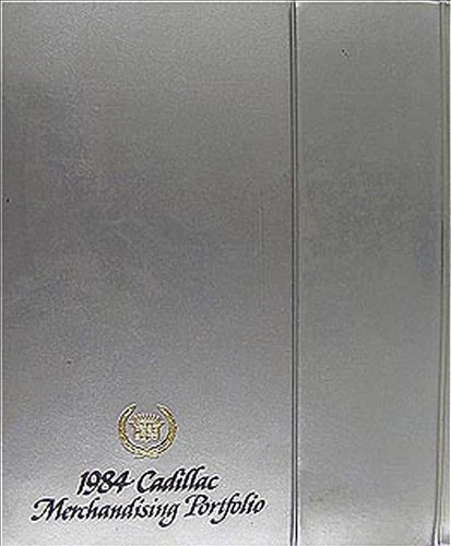 Cadillac Merchandising Portfolio 1984 concesionario sala de exposición álbum libro de datos tapicería Foto 1 de 4