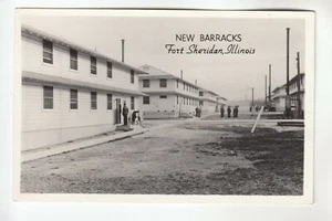 Grogan Echt Foto Postkarte Neue Kaserne Fort Sheridan IL - Bild 1 von 1