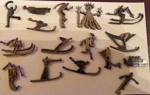 LILLEHAMMER 1994 OLYMPIC GAMES - PICTOGRAM PINS complete set 16 pins - Picture 1 of 1