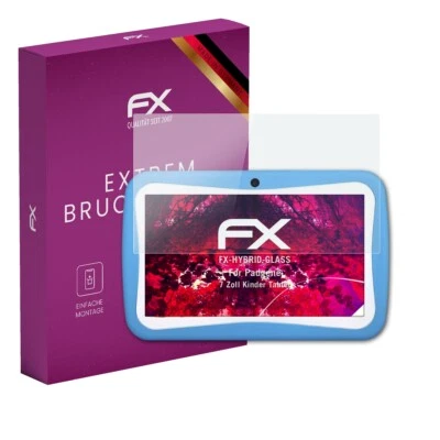 atFoliX Glasfolie für Padgene 7 Zoll Kinder Tablet Displayfolie 9H Schutzpanzer - Bild 1 von 4