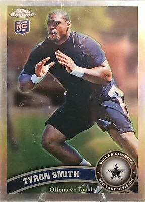 2011 Topps Chrome #38 Tyron Smith Refractors RC - Image 1 of 2