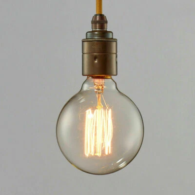 Globe Vintage Light Bulb Filament Bulbs Mini Squirrel Cage Edison 40W Screw E27  - Image 1 of 4