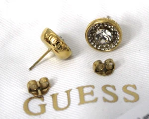 GUESS Schmuck Damen-Ohrringe Ohrstecker Goldfarben/Weiß JUBE03396JWYGT-U NEU - Bild 1 von 6