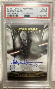 Topps Star Wars Masterworks AutographThe Grand Inquisitor Jason Isaacs PSA8 - Picture 1 of 2