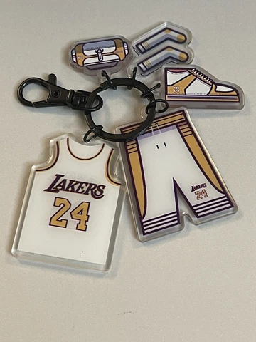 Kobe Bryant Los Angeles Lakers Jersey Acrylic Keychain NBA Basketball Cover