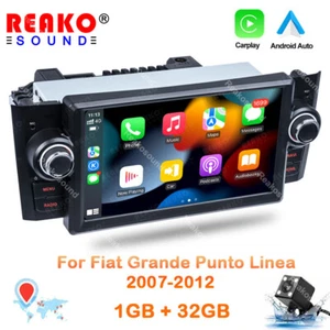 Radio estéreo para automóvil de 7"" para Fiat Grande Punto Linea 2007-2012 GPS navegación WIFI BT + cámara - Imagen 1 de 17