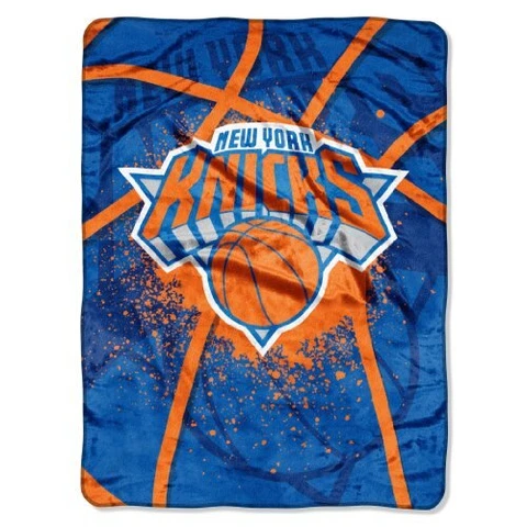 NBA New York Knicks Raschel Throw Blanket, 60" x 80", Shadow Play Cover