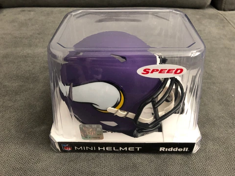 MINNESOTA VIKINGS RIDDELL MINI SPEED FOOTBALL HELMET - NEW IN BOX Cover