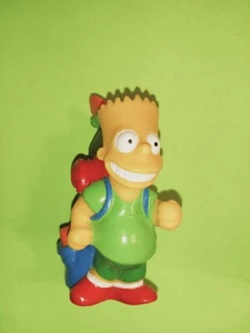 Vintage 1990 The Simpsons TCFFC 3" Bart Simpson Figur mit Rucksack  - Bild 1 von 6
