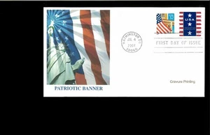 2007 FDC Patriotic Banner Washington DC - Picture 1 of 1